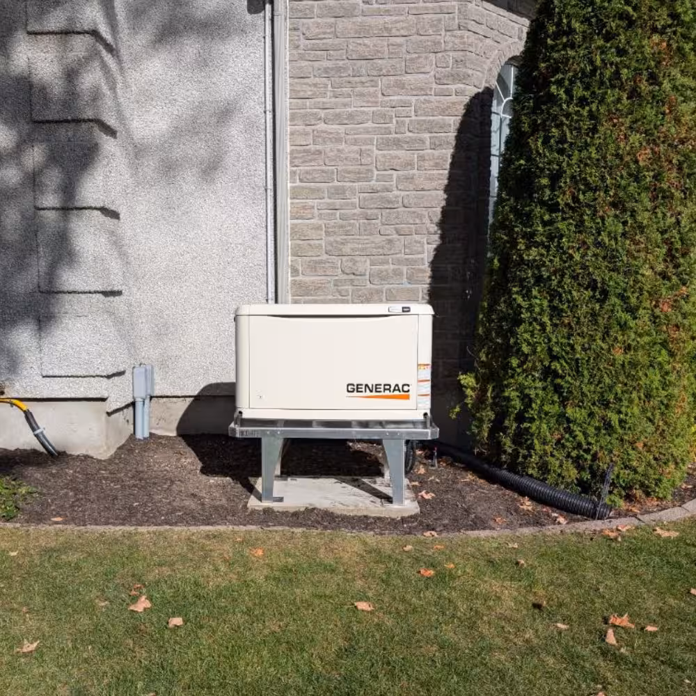 Générateur de secours installé pour maison familiale